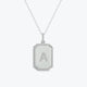 14K Yellow Gold & 0.26TCW Diamond Dog Tag Necklace