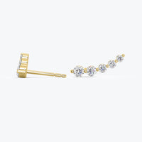 Diamond Ear Climber Earrings