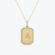 14K Yellow Gold & 0.26TCW Diamond Dog Tag Necklace