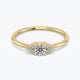 14k Gold Diamond Cluster Engagement Ring