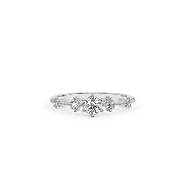 Minimalist Diamond Engagement Ring