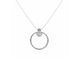 Diamond Bezel Circle Necklace