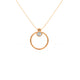 Diamond Bezel Circle Necklace