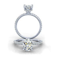 Oval Shape Diamond Engagement Ring