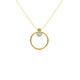 Diamond Bezel Circle Necklace