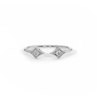 Dual Diamond Stackable Ring