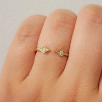 Dual Diamond Stackable Ring