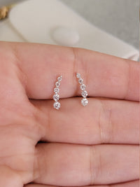 Diamond Ear Climber Earrings