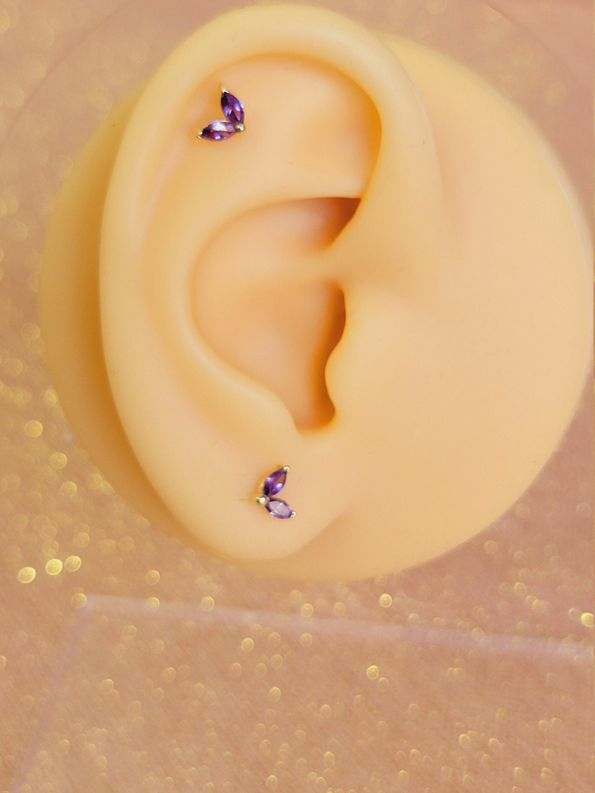 Tiny Marquise Birthstone Stud Earrings