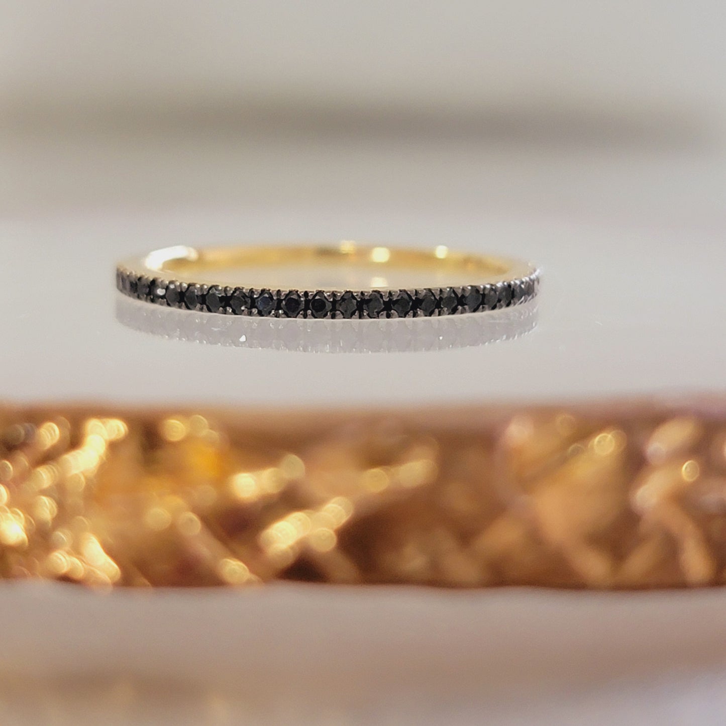 Genuine Black Diamond Eternity Ring