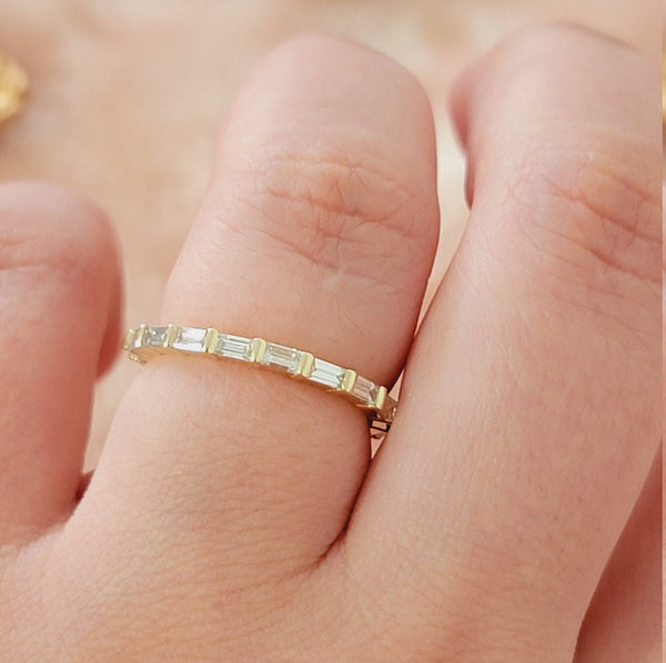 Full Eternity Baguette Diamond Ring