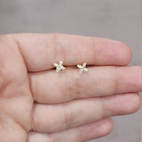 Minimalist Marquise Diamond  Earrings