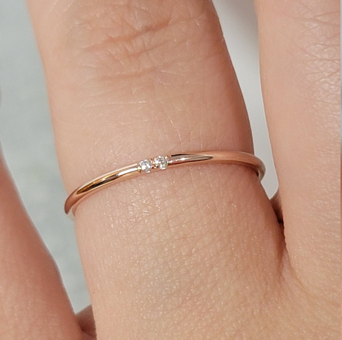 14k gold minimalist deals rings