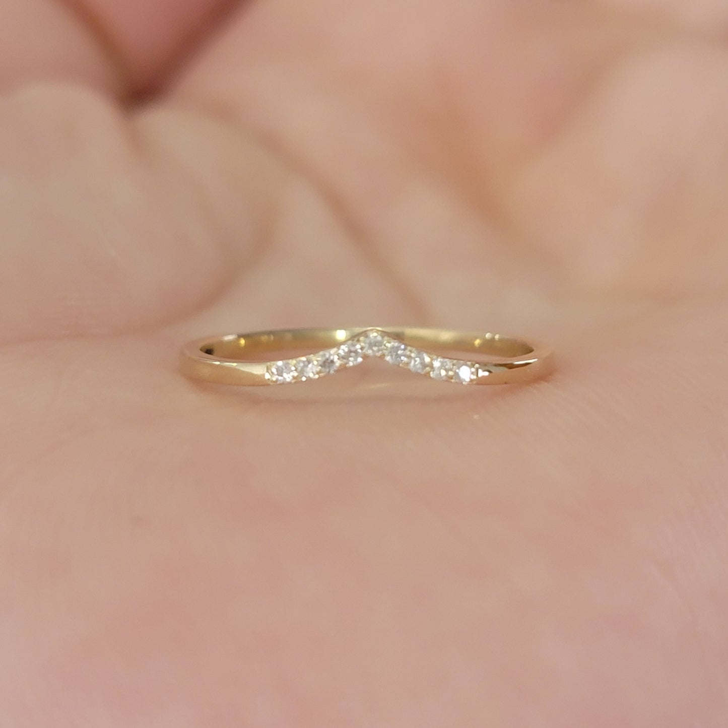 Diamond Chevron Ring