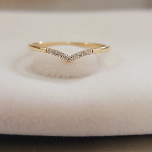 Diamond Chevron Ring