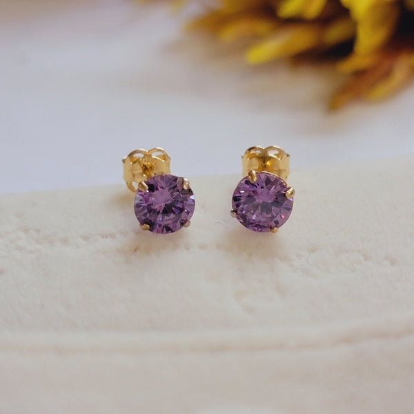 Birthstone Stud Earrings