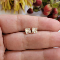 Square Cluster  Diamond Earrings