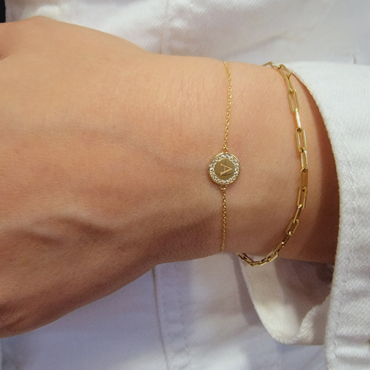 Dainty Initial Bracelet