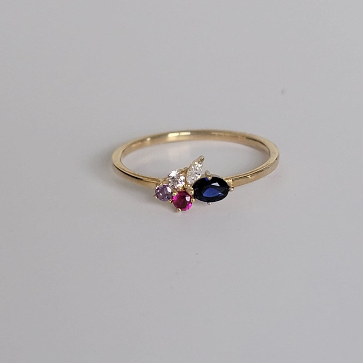 Marquise Cluster Gemstone Ring