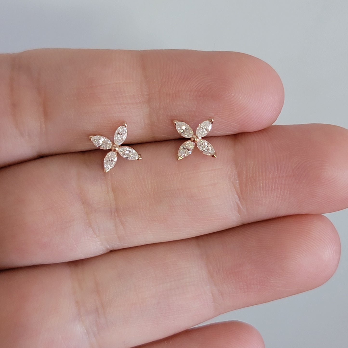 0.64 CTW Diamond Marquise Earrings