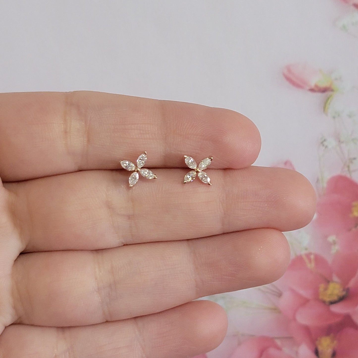 0.64 CTW Diamond Marquise Earrings