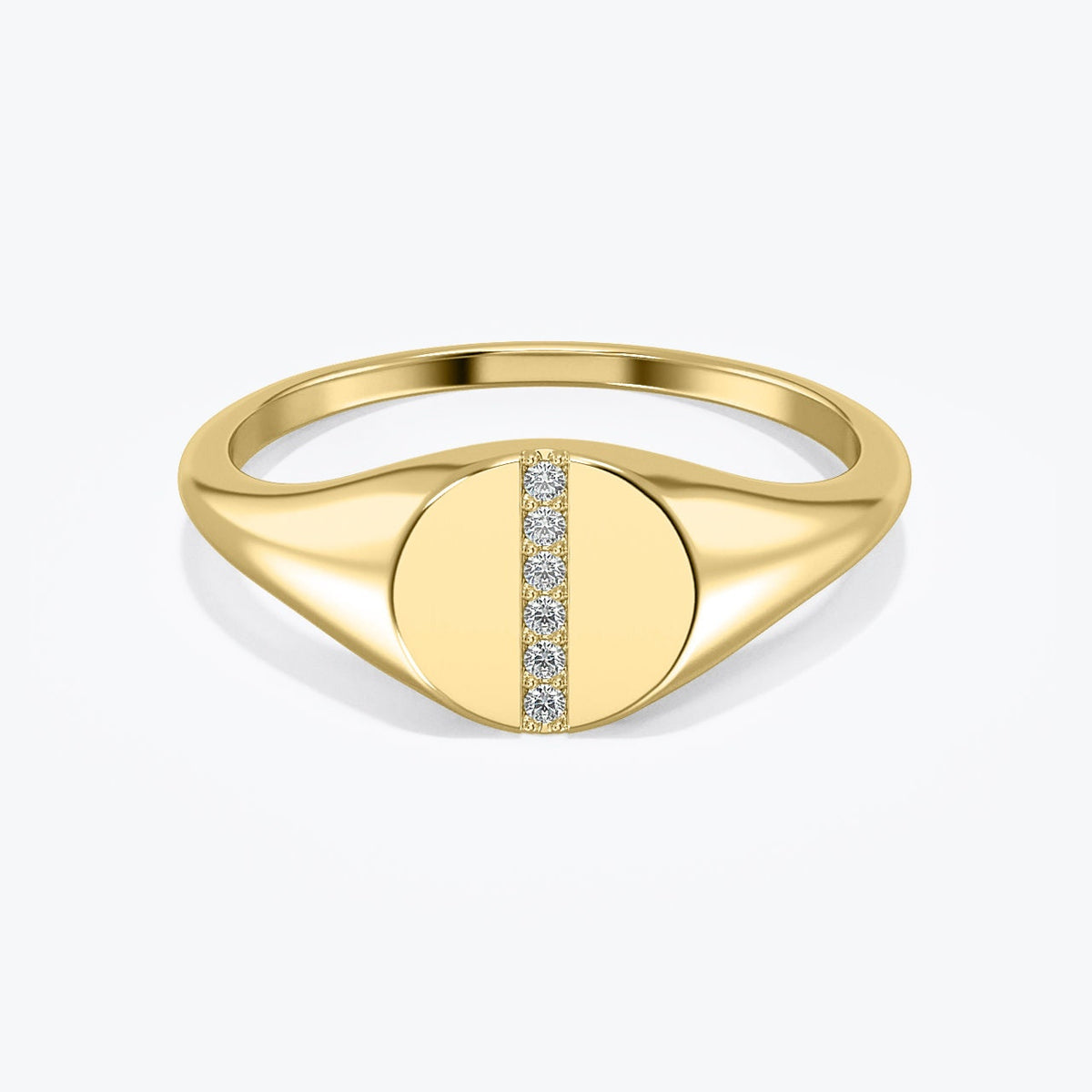 Diamond Pave Signet Ring